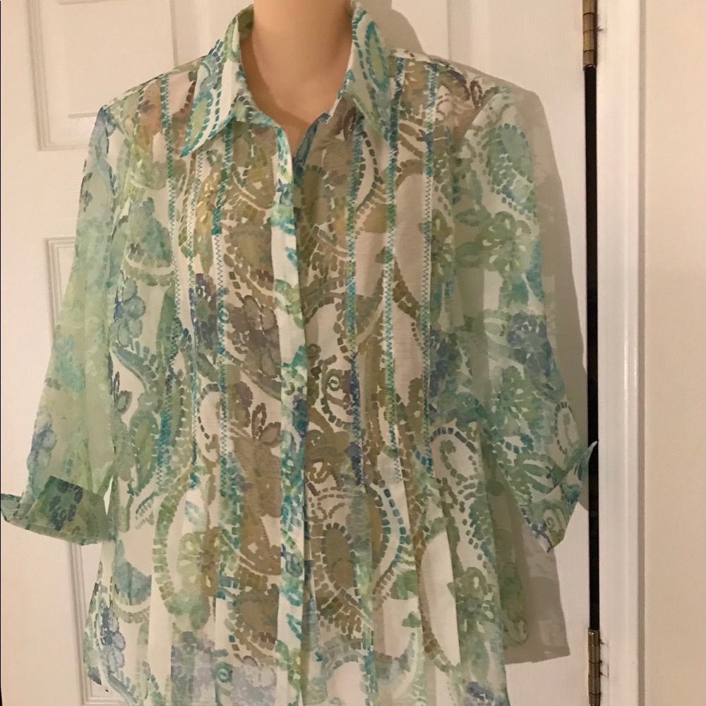 Coldwater Creek 3/4 sleeve top